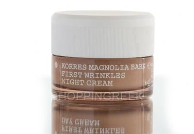 Korres Magnolia Bark Night Cream for Fine Lines First Wrinkles