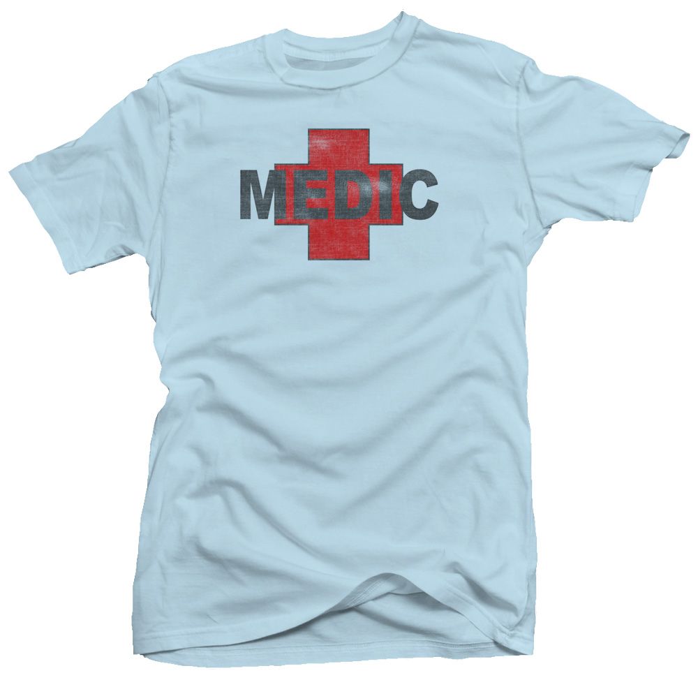 Medic Combat Paramedic Army Military New EMT T Shirt