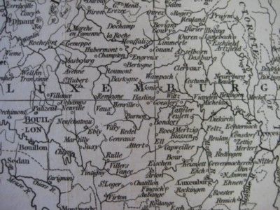 Original 1794 Map Belgium Netherlands Luxembourg Antwerp Flanders