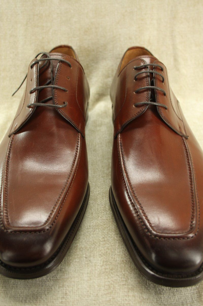Magnanni Ricardo Square Toe Tomo Brown Leather Lace Up Oxfords Size 13