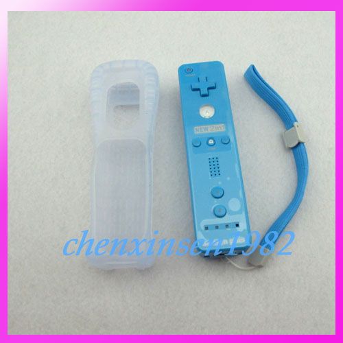 New Built in Motion Plus Remote Controller for Nintendo Wii Blue