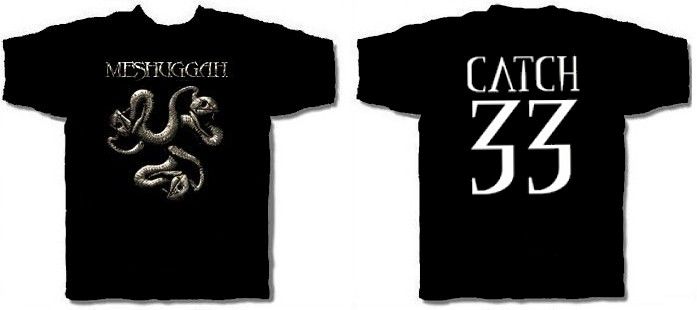 Meshuggah CD cvr Catch 33 Snakes Official Shirt Small New