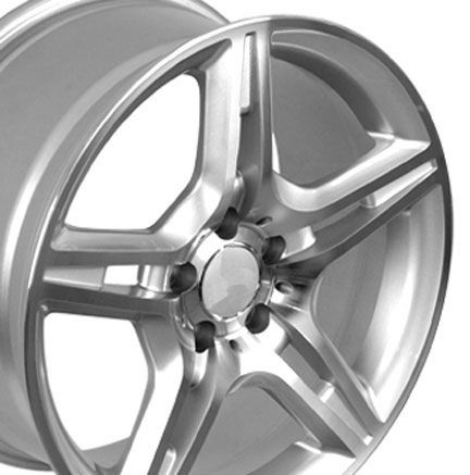 17 Silver AMG Wheels Set of 4 Rims Fit Mercedes C E s Class SLK CLK