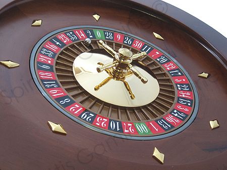 18 Solid Wood Las Vegas Casino Style Roulette Wheel