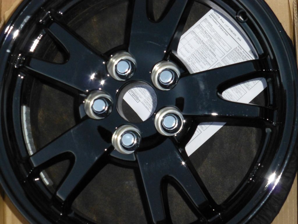 of 2011 2012 Toyota Prius Corolla Factory Black 15 Wheels Rims
