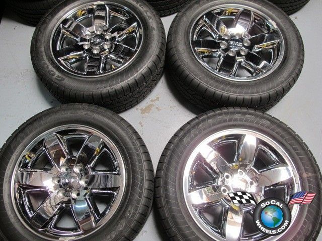 GMC Yukon Sierra Denali Factory 20 Wheels Tires OEM Rims Chrome Clad