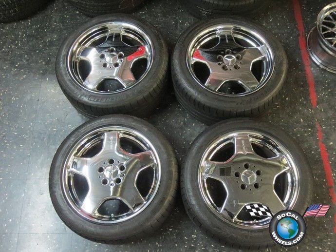 S420 S55 S600 CL500 CL600 Factory AMG 18 Chrome Wheels Tires OEM Rims