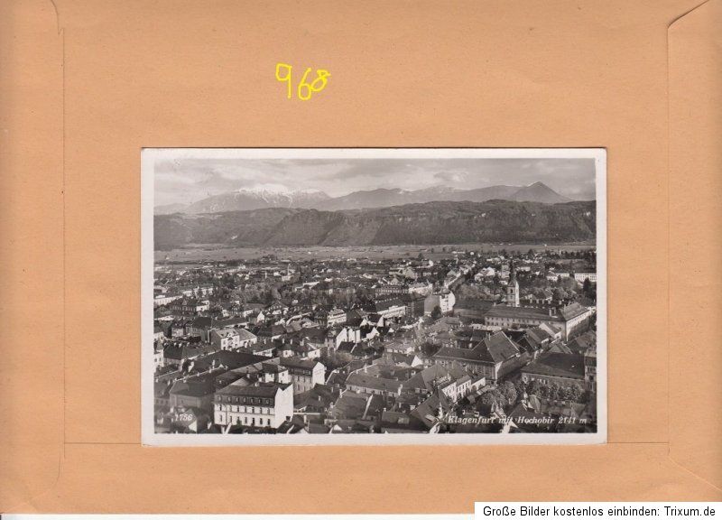 Feldpost Klagenfurt auf AK Klagenfurt, Bedarfserhaltung (968