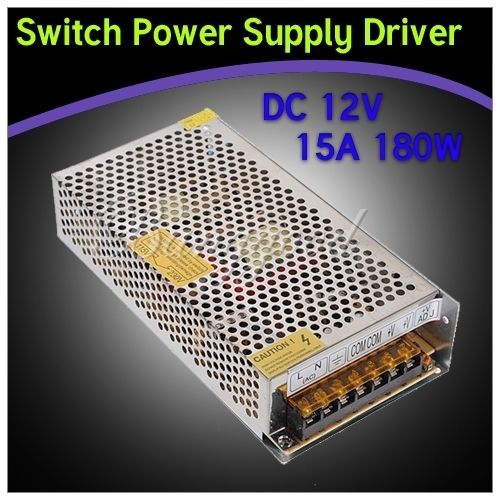 12V 15A 180W Switch Power Supply Driver For LED Light Strip Display