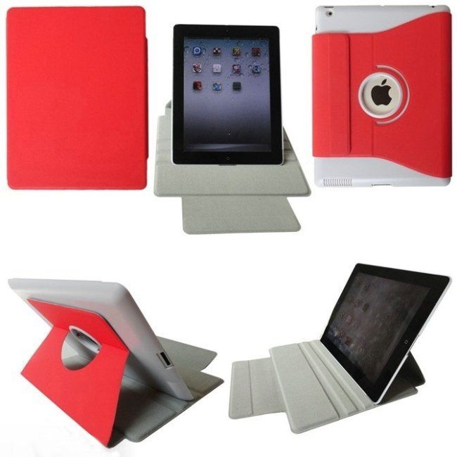 For Original Apple iPad3 iPad 3 360° Rotary Bag Smart Cover Case