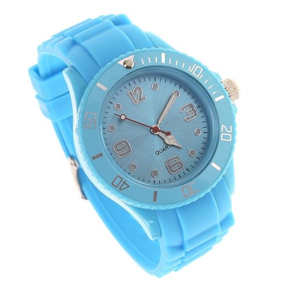 Classic Stylish Silicon Jelly Strap Women Men Unisex Wrist Watch Gifts