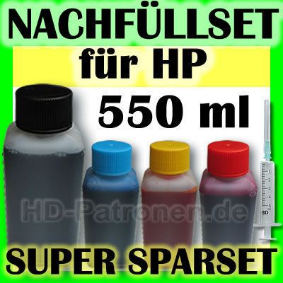 XXL NACHFÜLLSET HP 901XL OfficeJet J4624 J4660 J4680 NACHFÜLLTINTE