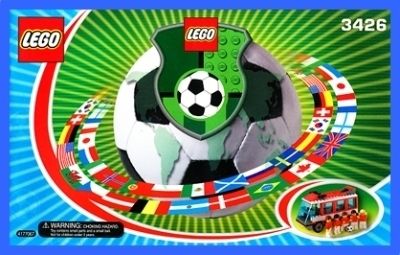 LEGO BAUANLEITUNG 3426 Fußball Team Mannschaftsbus 905