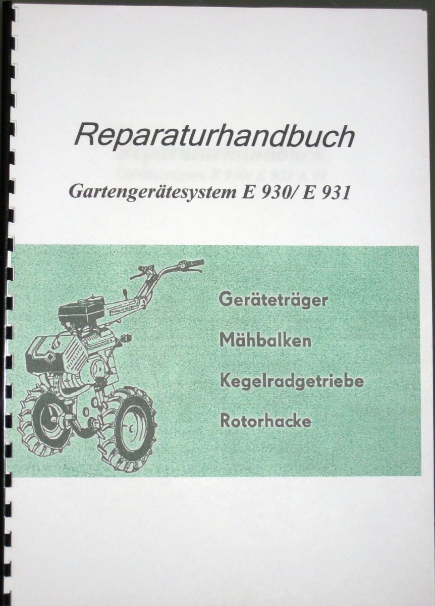 Fortschritt E930 E931 E 930 E 931 Reparaturhandbuch Reparaturanleitung