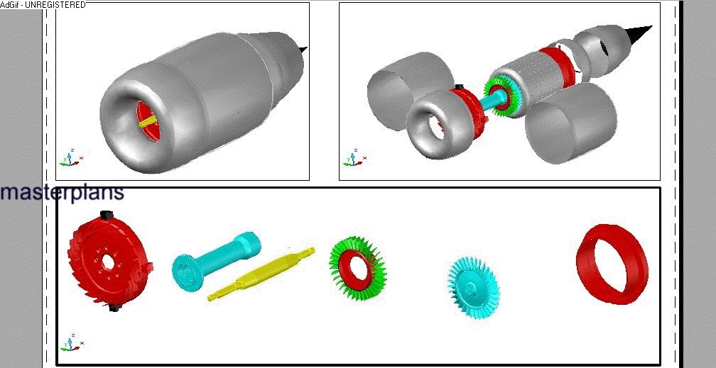 Build Mini Turbine Jet Engine Plans CAD Ready for CNC