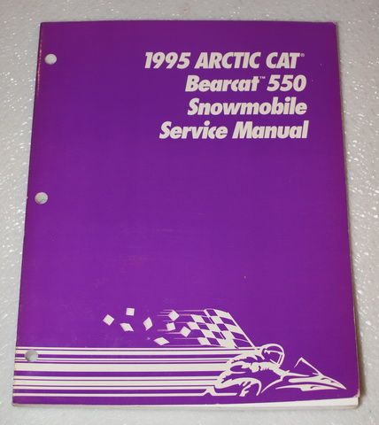 1995 Arctic Cat Bearcat 550 550cc Snowmobile Factory Shop Service