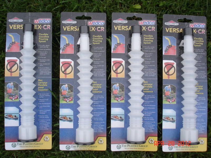Versaflex CR Flexible Pouring Gas Can Spouts Wedco Briggs Stratton